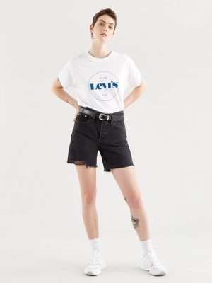 womens levi 501 mid thigh shorts